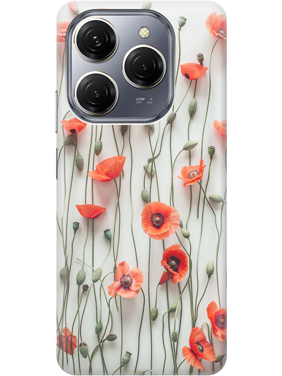 Силиконовый чехол на Tecno Spark 20 Pro с рисунком "Маки на белой стене", Белый;красный, 20011920
Силиконовый чехол на Tecno Spark 20 Pro с рисунком "Маки на белой стене", Белый;красный, 20011920