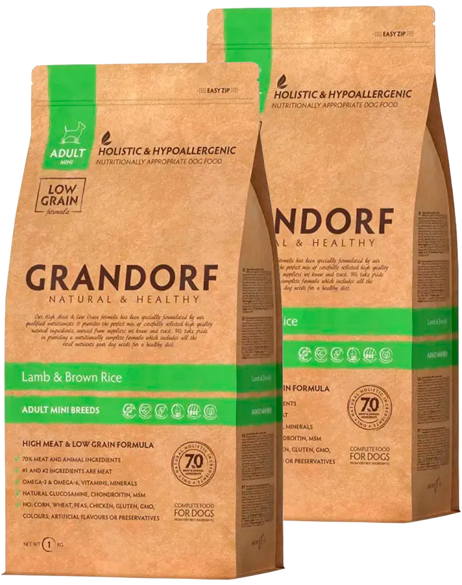 GRANDORF GRANDORF ADULT MINI LAMB & BROWN RICE для взрослых собак маленьких пород низкозер
GRANDORF GRANDORF ADULT MINI LAMB & BROWN RICE для взрослых собак маленьких пород низкозер