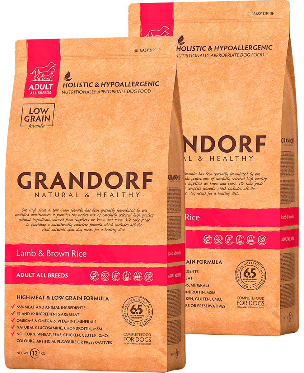 GRANDORF GRANDORF ADULT ALL BREEDS LAMB & BROWN RICE для взрослых собак всех пород низкозе
GRANDORF GRANDORF ADULT ALL BREEDS LAMB & BROWN RICE для взрослых собак всех пород низкозе