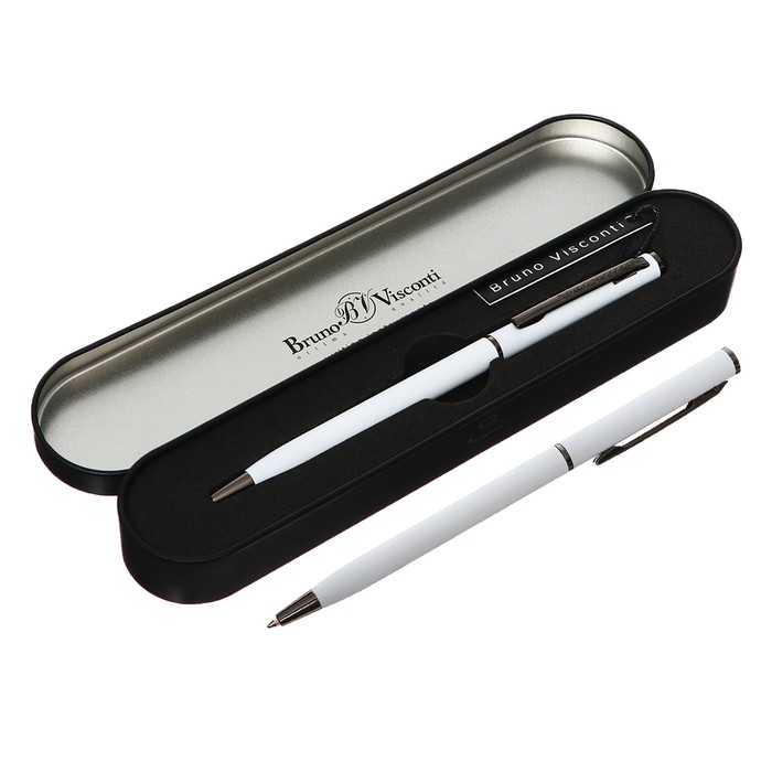 Ручка шариковая поворотная, 0.7 мм, BrunoVisconti PALERMO, стержень синий, металлический к
Ручка шариковая поворотная, 0.7 мм, BrunoVisconti PALERMO, стержень синий, металлический к
