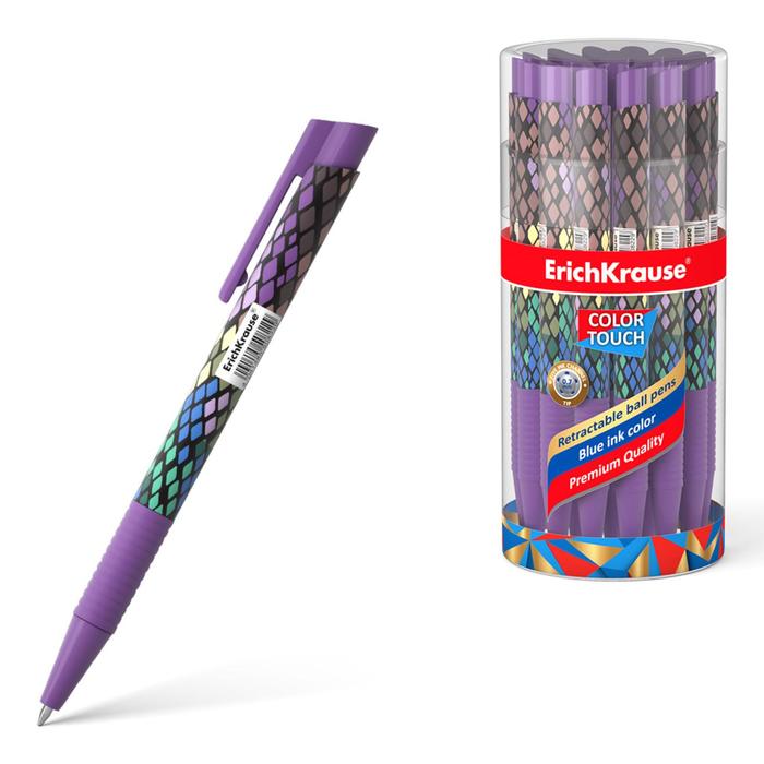 Ручка шариковая автоматическая ErichKrause ColorTouch Purple Python, узел 0.7 мм, тонкое п
Ручка шариковая автоматическая ErichKrause ColorTouch Purple Python, узел 0.7 мм, тонкое п