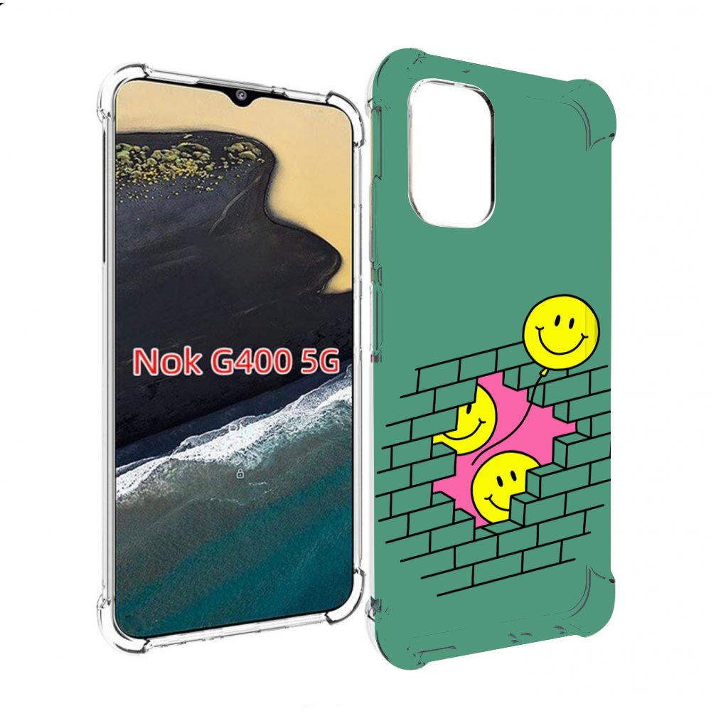 фото Чехол mypads шарики в стене для nokia g400 5g