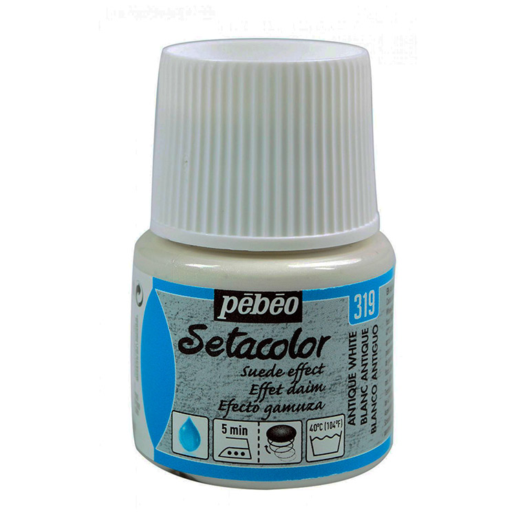 Краска для темных и светлых тканей Pebeo с эффектом замши Setacolor белый античный, 45 мл
Краска для темных и светлых тканей Pebeo с эффектом замши Setacolor белый античный, 45 мл
