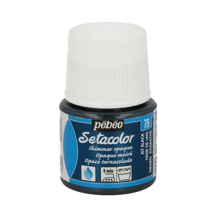 Краска для темных и светлых тканей Pebeo мерцающая Setacolor насыщенный черный, 45 мл
Краска для темных и светлых тканей Pebeo мерцающая Setacolor насыщенный черный, 45 мл