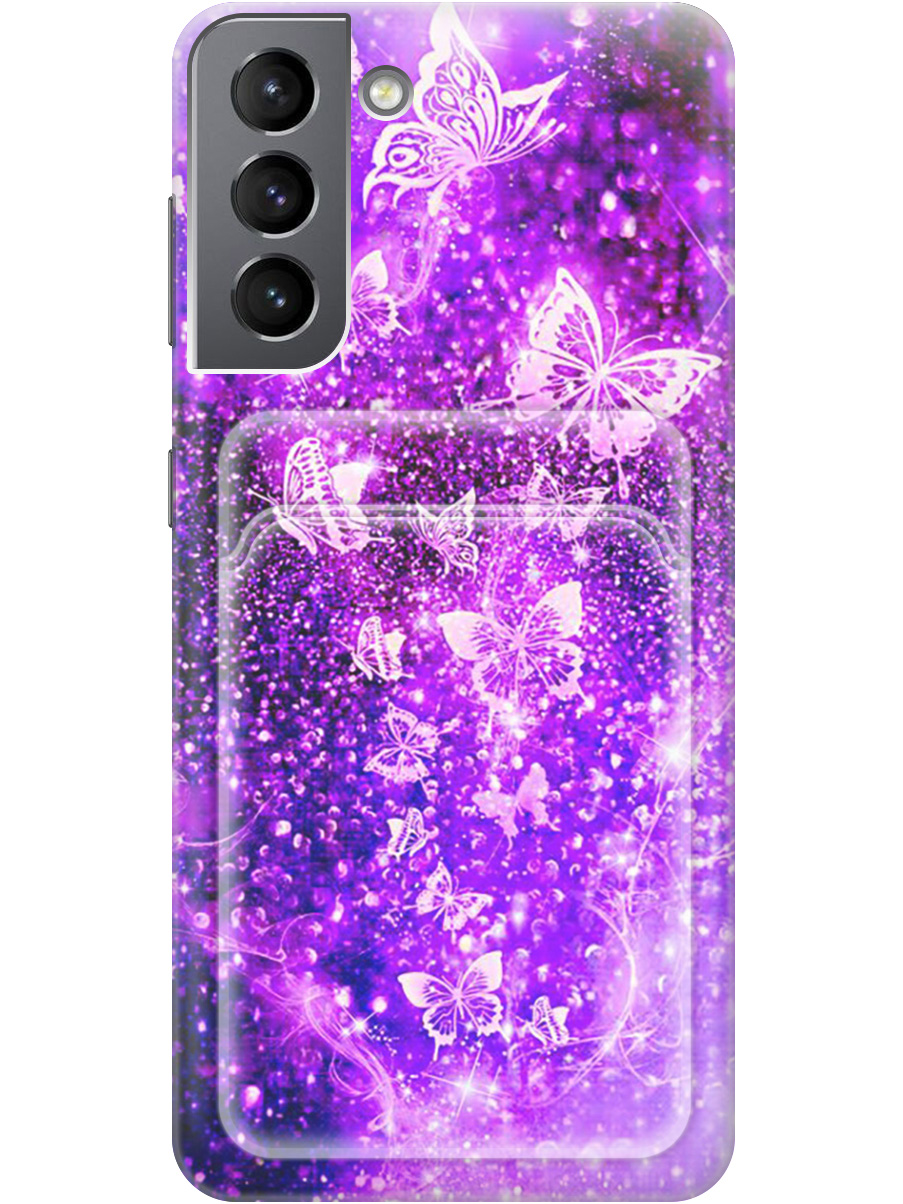 Силиконовый чехол на Samsung Galaxy S21 с рисунком "Фиолетовые бабочки", Фиолетовый;черный, 20012051
Силиконовый чехол на Samsung Galaxy S21 с рисунком "Фиолетовые бабочки", Фиолетовый;черный, 20012051