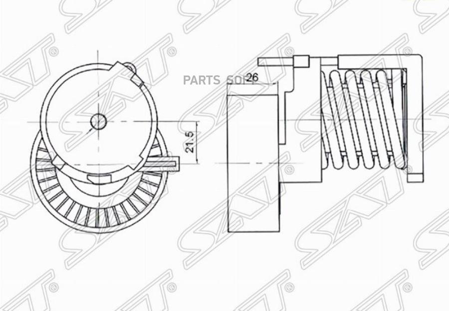 Натяжитель Приводного Ремня Audi/Seat/Skoda Fabia/Octavia/Vw Polo 1,4/1,6 Sat арт. ST-0301
Натяжитель Приводного Ремня Audi/Seat/Skoda Fabia/Octavia/Vw Polo 1,4/1,6 Sat арт. ST-0301