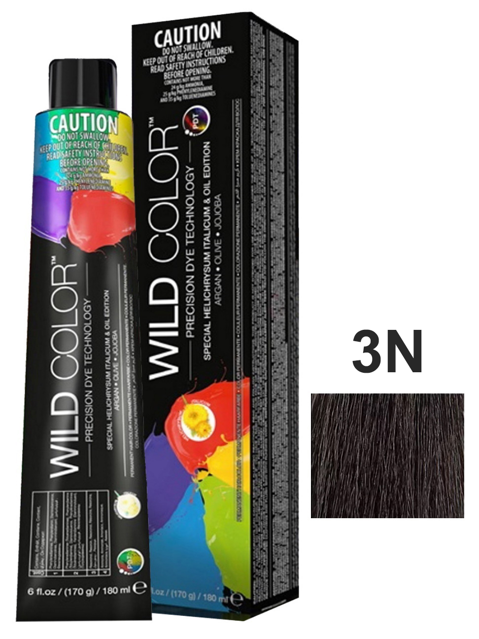Крем-краска PERMANENT COLOR для окрашивания волос WILD COLOR 3N темно-каштановый 180 мл
Крем-краска PERMANENT COLOR для окрашивания волос WILD COLOR 3N темно-каштановый 180 мл