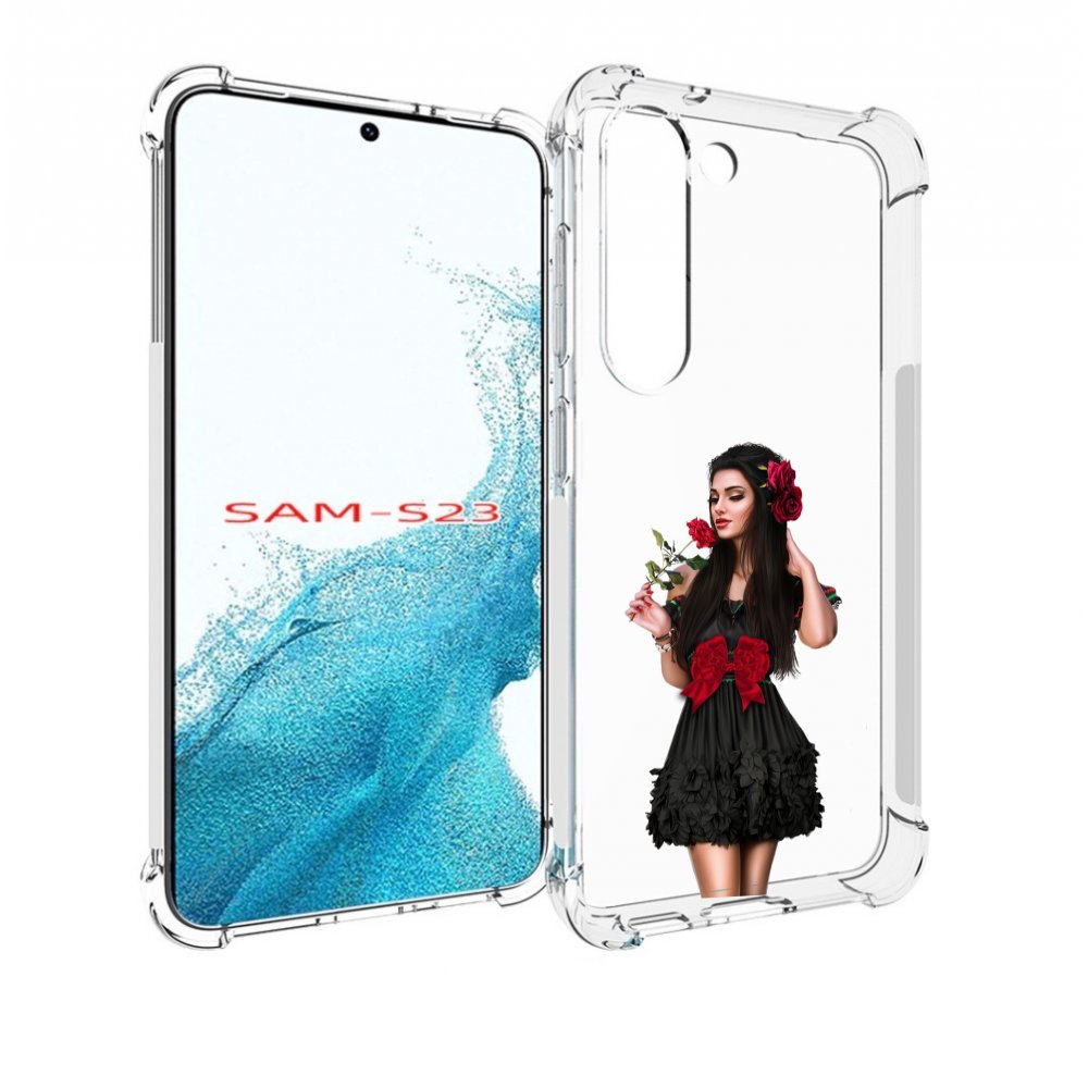 Чехол MyPads девушка-в-черном-платье-с-розой женский для Samsung Galaxy S23, Прозрачный, Tocco
Чехол MyPads девушка-в-черном-платье-с-розой женский для Samsung Galaxy S23, Прозрачный, Tocco