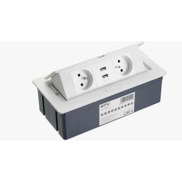 Блок розеток настольный SOFT 2 розетки AE-PBSUC2GU-10 (French) 2xUSB, белый, с проводом 1,
Блок розеток настольный SOFT 2 розетки AE-PBSUC2GU-10 (French) 2xUSB, белый, с проводом 1,