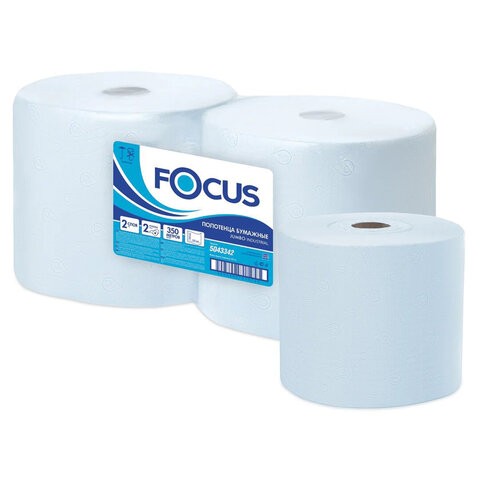 Бумага протирочная FOCUS (Система W1) Jumbo, 2сл, 2 рулона, 350 м, 1000 л, 24х35, 5043342
Бумага протирочная FOCUS (Система W1) Jumbo, 2сл, 2 рулона, 350 м, 1000 л, 24х35, 5043342