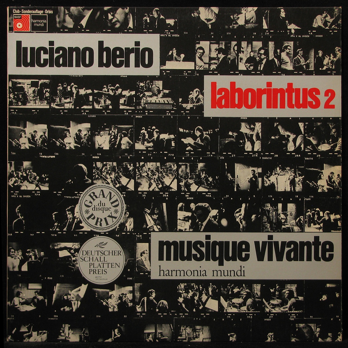 LP Luciano Berio - Musique Vivante - Laborintus 2 (club edition) Harmonia Mundi (295835)
LP Luciano Berio - Musique Vivante - Laborintus 2 (club edition) Harmonia Mundi (295835)