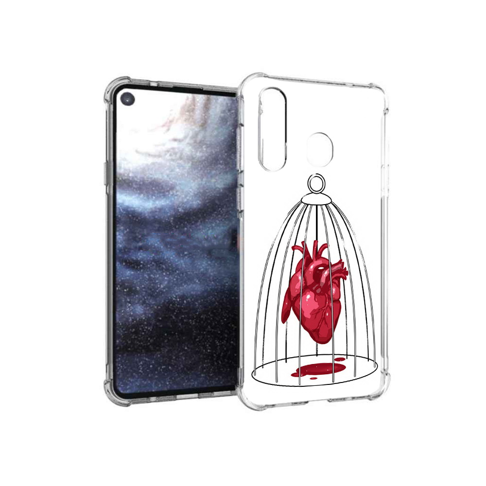 Чехол MyPads Tocco для Samsung Galaxy A8s сердце в клетке (PT124633.501.597), Прозрачный, Tocco 
Чехол MyPads Tocco для Samsung Galaxy A8s сердце в клетке (PT124633.501.597), Прозрачный, Tocco