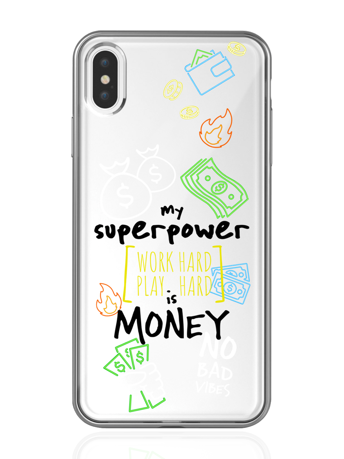 Чехол MustHaveCase для iPhone XS Max My Superpower is Money прозрачный, iPhone XS Max My Superpower is Money
Чехол MustHaveCase для iPhone XS Max My Superpower is Money прозрачный, iPhone XS Max My Superpower is Money