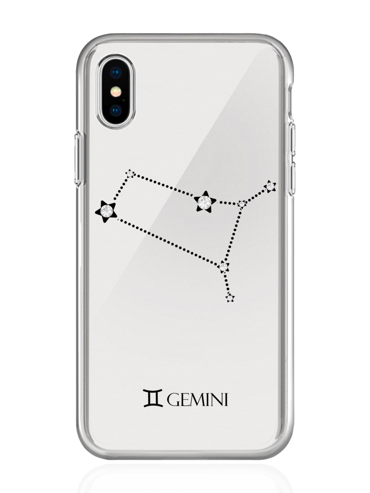 Чехол с инкрустацией кристаллами Lux для iPhone X/XS Близнецы Gemini, Прозрачный, iPhone X/XS Знак зодиака Близнецы
Чехол с инкрустацией кристаллами Lux для iPhone X/XS Близнецы Gemini, Прозрачный, iPhone X/XS Знак зодиака Близнецы