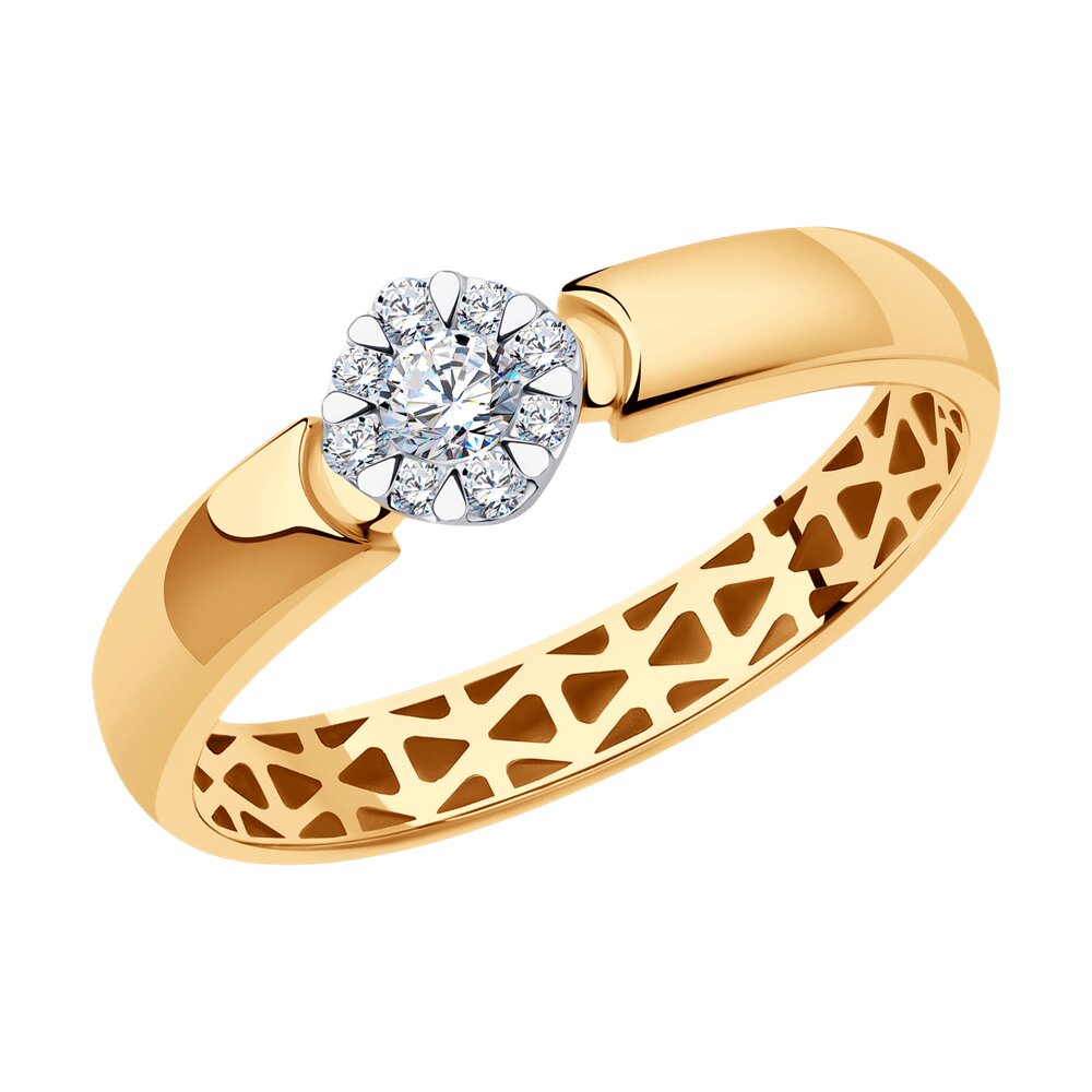 Кольцо из комбинированного золота с бриллиантом р. 16,5 SOKOLOV Diamonds 1012384, 1012384
Кольцо из комбинированного золота с бриллиантом р. 16,5 SOKOLOV Diamonds 1012384, 1012384