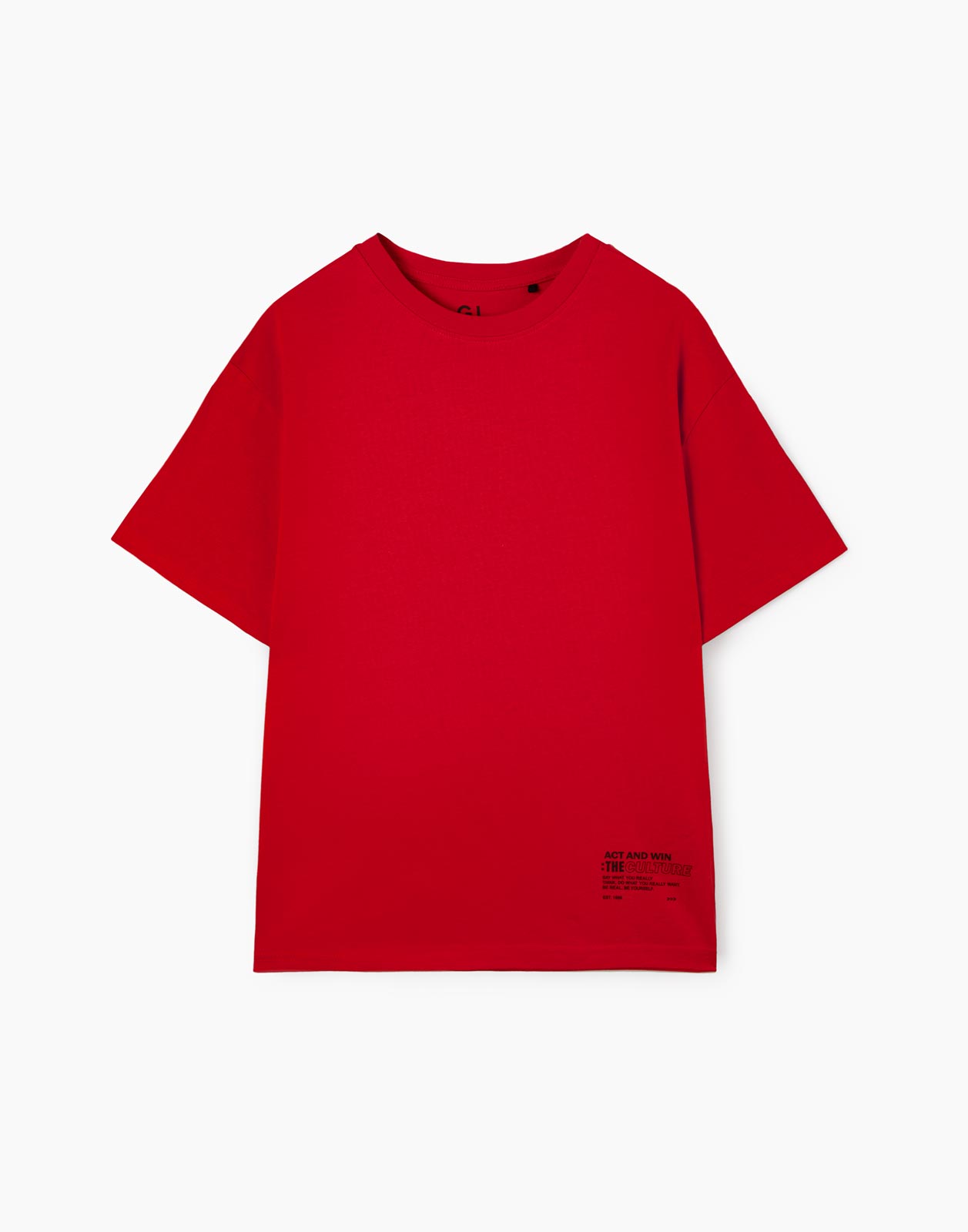 Красная базовая футболка oversize с надписями для мальчика 10-12л/146-152, Красный, BKT012192
Красная базовая футболка oversize с надписями для мальчика 10-12л/146-152, Красный, BKT012192