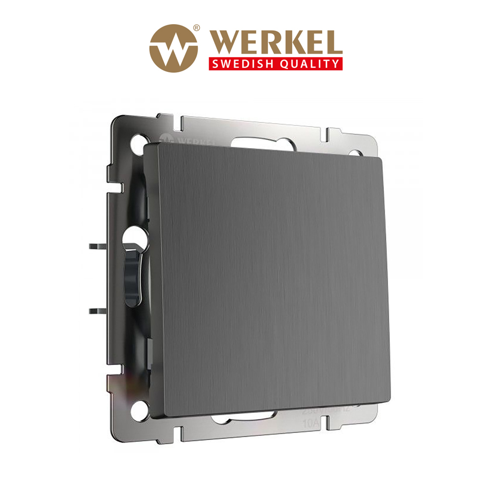 Встраиваемый одноклавишный выключатель Werkel W1110004 графит рифленый 10 А, Серый, Выключатель одноклавишный
Встраиваемый одноклавишный выключатель Werkel W1110004 графит рифленый 10 А, Серый, Выключатель одноклавишный