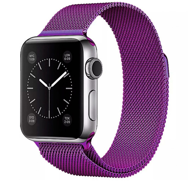 Ремешок миланcкий из нержавеющей стали для Apple Watch 42/44мм (7), фиолетовый, на магните
Ремешок миланcкий из нержавеющей стали для Apple Watch 42/44мм (7), фиолетовый, на магните
