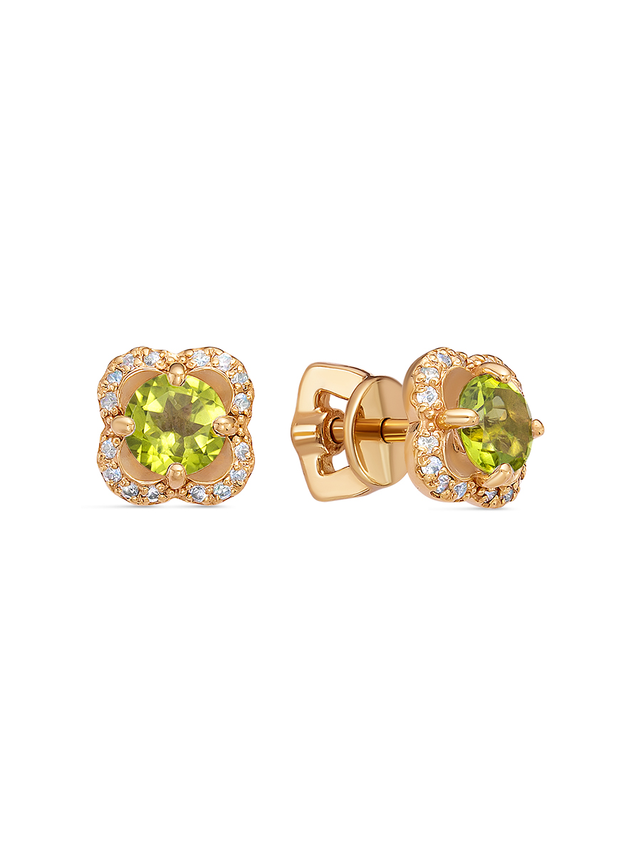 Серьги-пусеты из серебра с хризолитом/фианитом SamoroDki Jewelry 2-04-279-22з, 2-04-279-22з
Серьги-пусеты из серебра с хризолитом/фианитом SamoroDki Jewelry 2-04-279-22з, 2-04-279-22з
