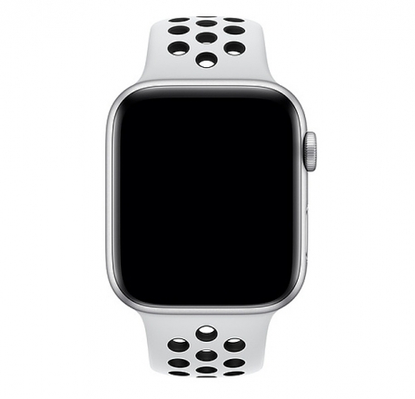 Ремешок силиконовый перфорированный NK для Apple Watch 42/44мм (19), белый+черный, на кноп
Ремешок силиконовый перфорированный NK для Apple Watch 42/44мм (19), белый+черный, на кноп