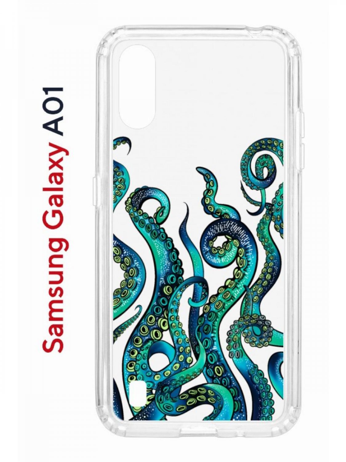 Чехол на Samsung Galaxy A01/A015 с принтом Kruche Print Щупальца, противоударный бампер, Прозрачный;зеленый;синий;желтый, Самсунг а01, а 015
Чехол на Samsung Galaxy A01/A015 с принтом Kruche Print Щупальца, противоударный бампер, Прозрачный;зеленый;синий;желтый, Самсунг а01, а 015