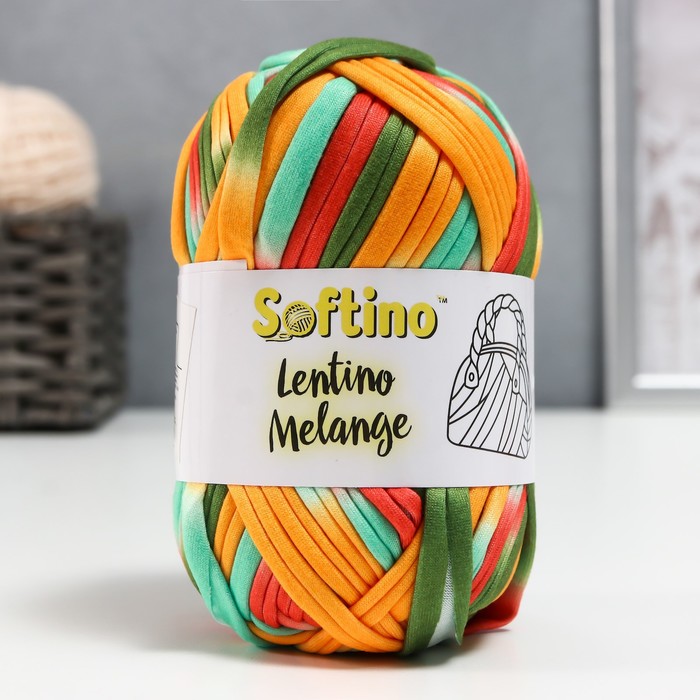Пряжа трикотажная 95% хлопок, 5% эластан Lentino Melange 100 гр 30 м цвет 3 (2 шт), Разноцветный
Пряжа трикотажная 95% хлопок, 5% эластан Lentino Melange 100 гр 30 м цвет 3 (2 шт), Разноцветный