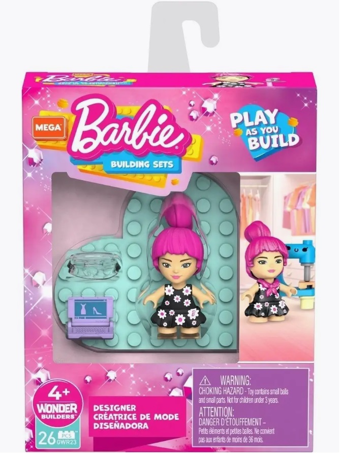Конструктор Mega Bloks мини Barbie Ты можешь быть кем захочешь Креативный дизайнер 26 дет, Креативный дизайнер GWR23
Конструктор Mega Bloks мини Barbie Ты можешь быть кем захочешь Креативный дизайнер 26 дет, Креативный дизайнер GWR23