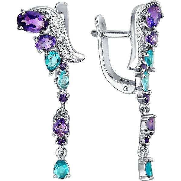 Серьги женские из серебра Ювелирные традиции Т19С354148М5, аметист/swarovski/фианит, Т19С354148М5
Серьги женские из серебра Ювелирные традиции Т19С354148М5, аметист/swarovski/фианит, Т19С354148М5