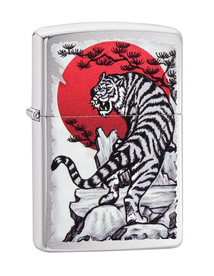 Зажигалка ZIPPO Asian Tiger с покрытием Brushed Chrome, латуньсталь, серебристая, Серебристый, Asian Tiger
Зажигалка ZIPPO Asian Tiger с покрытием Brushed Chrome, латуньсталь, серебристая, Серебристый, Asian Tiger