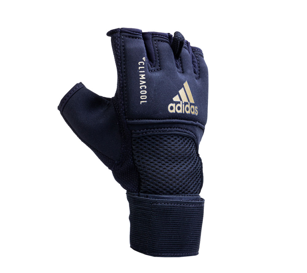 фото Adidas накладки гелевые speed quick gel wrap glove черно-золотые