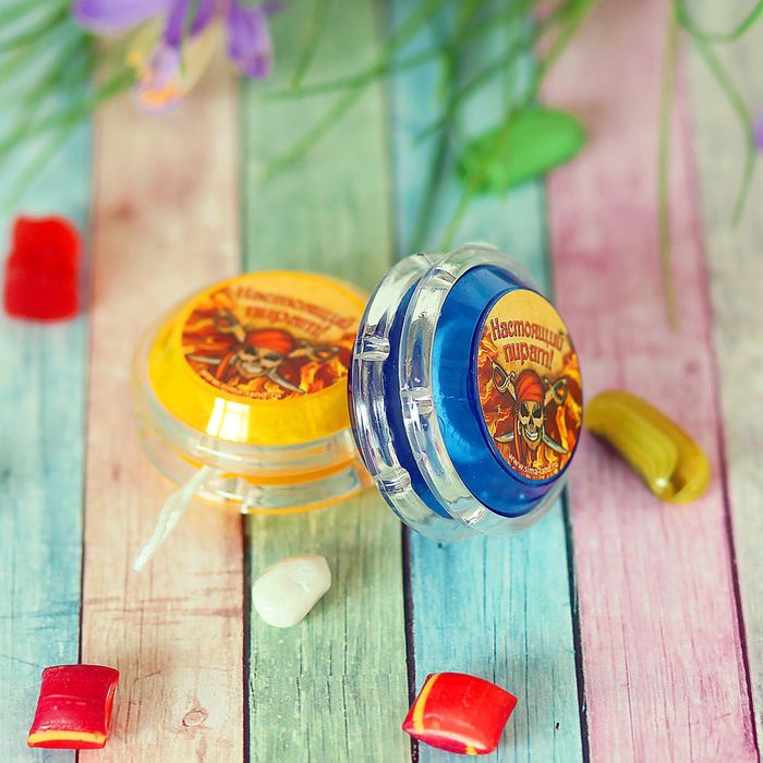 фото Йо-йо «настоящий пират», шарики внутри, d=4,7 см цвета микс funny toys