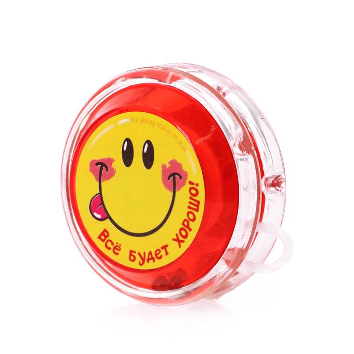 фото Йо-йо «всё будет хорошо», шарики внутри, d=4,7 см, цвета микс funny toys
