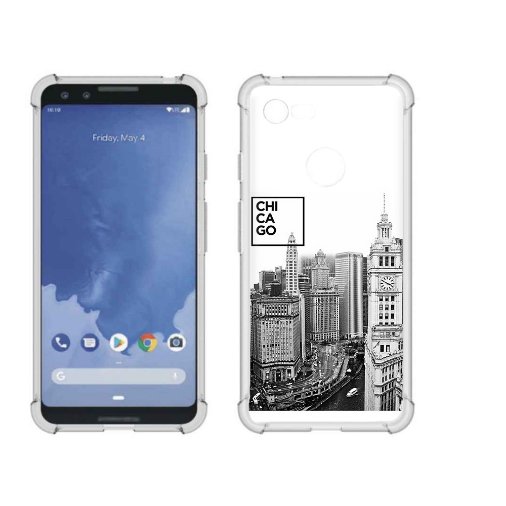 Чехол MyPads Tocco для Google Pixel 3 черно белый чикаго, Прозрачный, Tocco 
Чехол MyPads Tocco для Google Pixel 3 черно белый чикаго, Прозрачный, Tocco