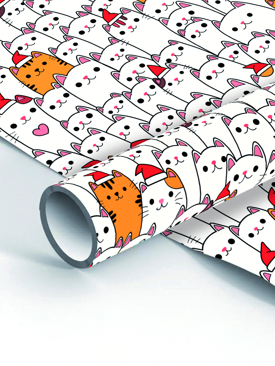 Упаковочная бумага AXLER Christmas cats глянцевая, оберточная в рулоне 90г/м2 70х100см, Белый;красный;черный, Christmas cats
Упаковочная бумага AXLER Christmas cats глянцевая, оберточная в рулоне 90г/м2 70х100см, Белый;красный;черный, Christmas cats