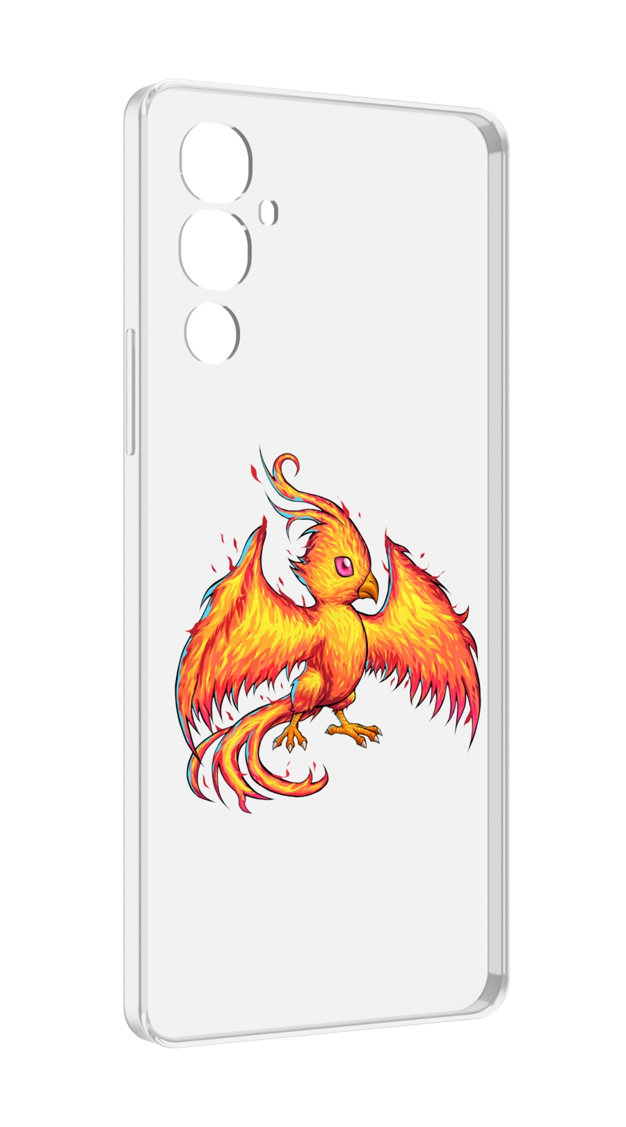 Чехол MyPads огненная-птичка для Tecno Pova 4, Прозрачный, Tocco 
Чехол MyPads огненная-птичка для Tecno Pova 4, Прозрачный, Tocco