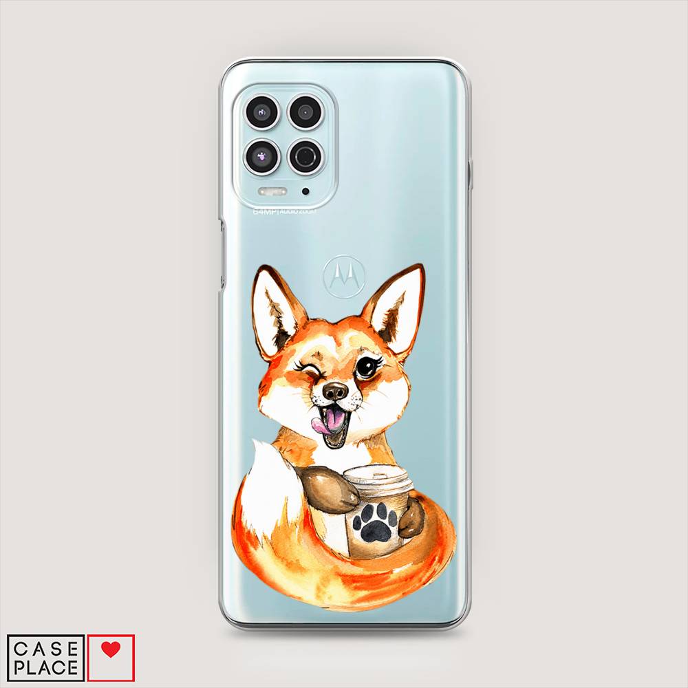 Чехол на Motorola Moto G100 "Подмигивающая лиса с кофе", Оранжевый;белый;коричневый, 241650-4
Чехол на Motorola Moto G100 "Подмигивающая лиса с кофе", Оранжевый;белый;коричневый, 241650-4