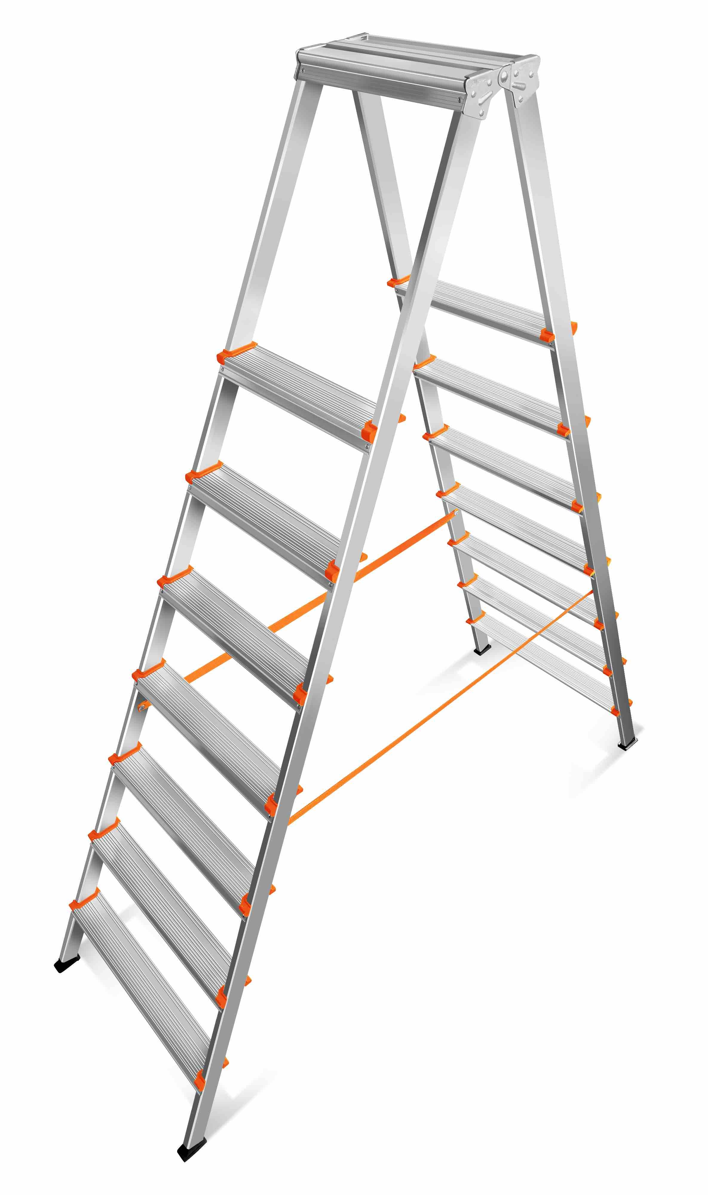 Двусторонняя алюминиевая стремянка Эйфель Мастер 80-208
Двусторонняя алюминиевая стремянка Эйфель Мастер 80-208