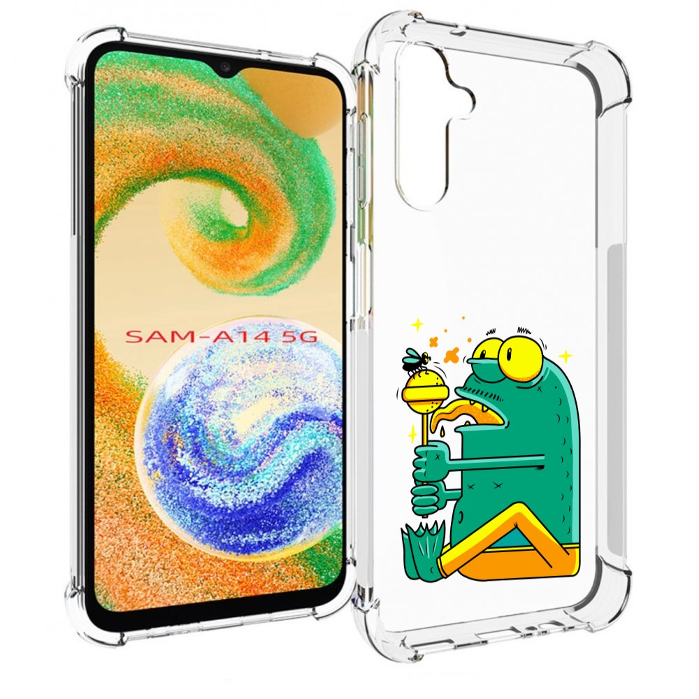 Чехол MyPads Зеленая лягушка с чупа чупсом для Samsung Galaxy A14 5G, Прозрачный, Tocco
Чехол MyPads Зеленая лягушка с чупа чупсом для Samsung Galaxy A14 5G, Прозрачный, Tocco