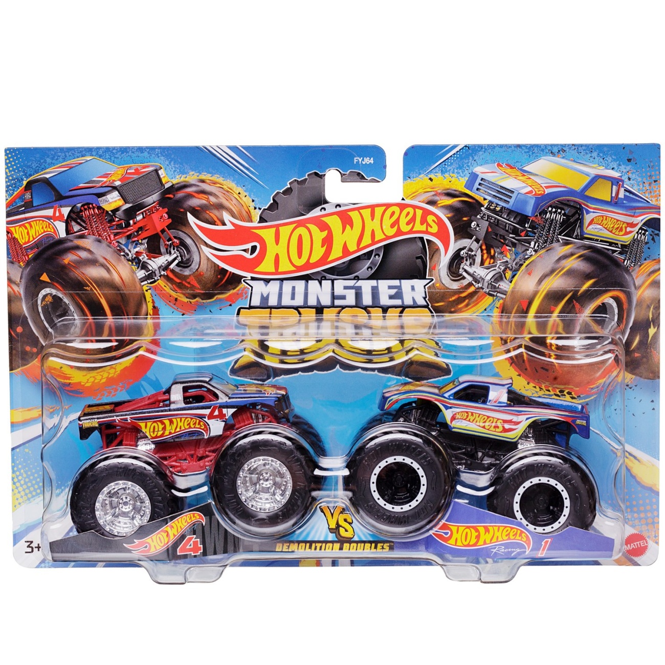 Игровой набор Mattel Hot Wheels Машинки Монстер трак взаимное уничтожение №5 FYJ64/5, 2 шт, Разноцветный
Игровой набор Mattel Hot Wheels Машинки Монстер трак взаимное уничтожение №5 FYJ64/5, 2 шт, Разноцветный