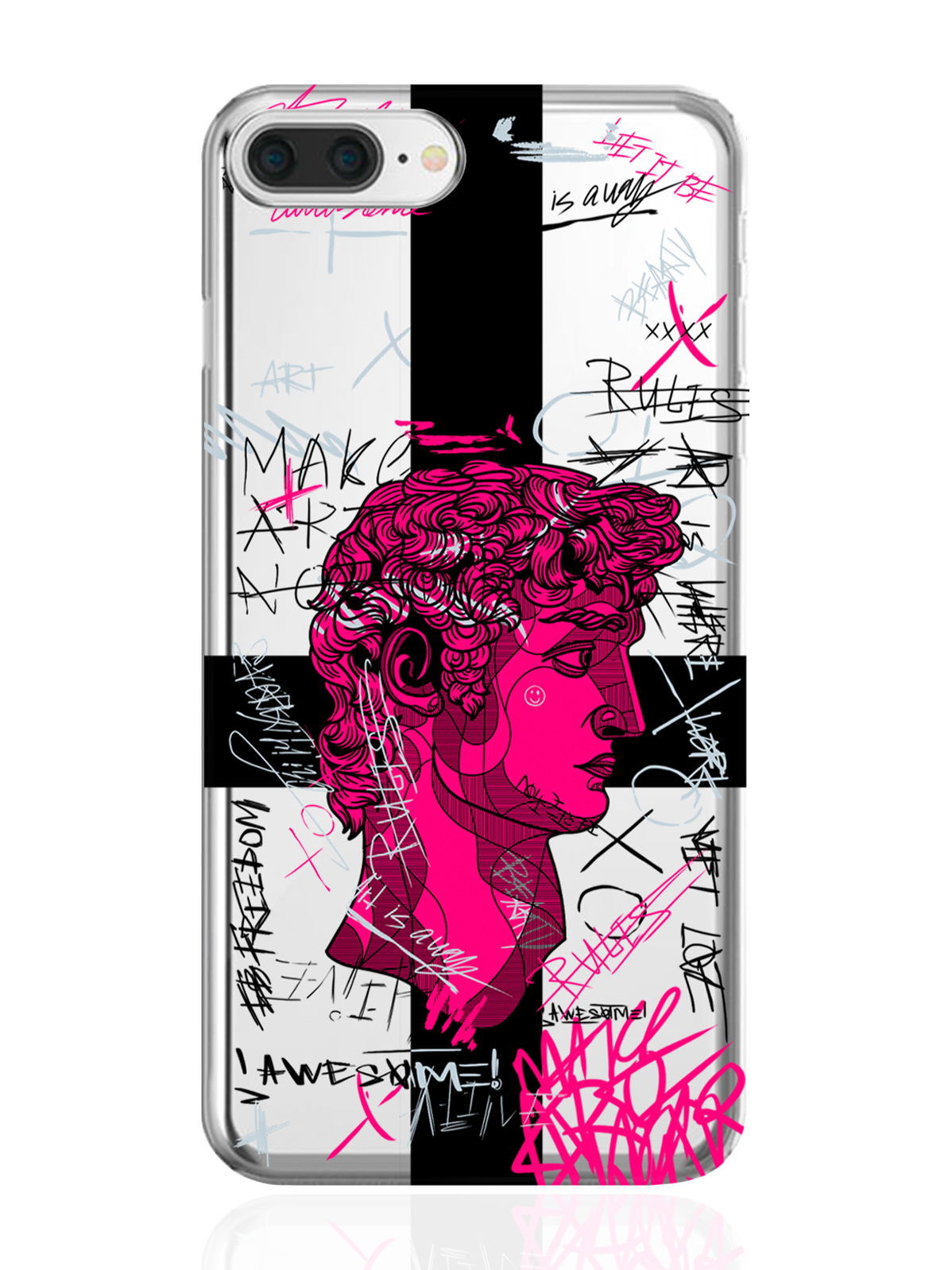 Чехол MustHaveCase для iPhone 7/8 Plus Голова Давида граффити прозрачный, iPhone 7/8 Plus Голова Давида граффити
Чехол MustHaveCase для iPhone 7/8 Plus Голова Давида граффити прозрачный, iPhone 7/8 Plus Голова Давида граффити