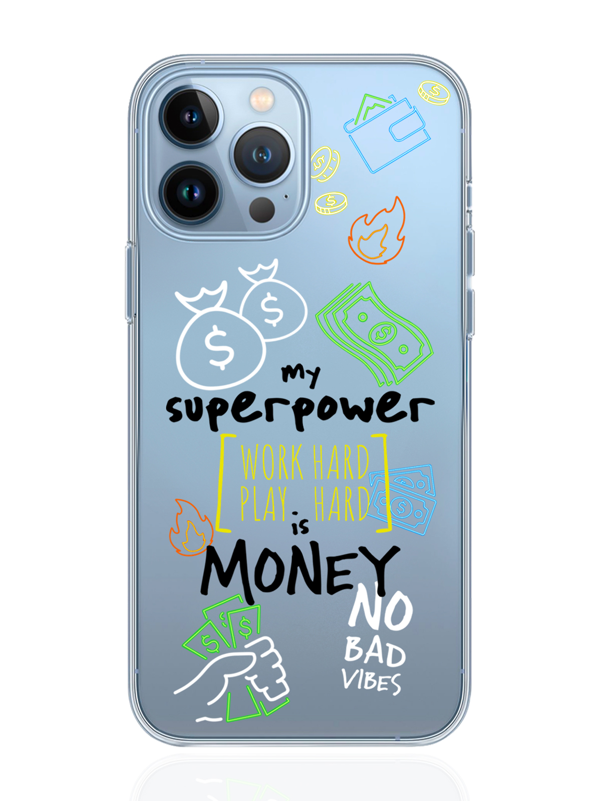 Чехол MustHaveCase для iPhone 13 Pro Max My Superpower is Money прозрачный, iPhone 13 Pro Max My Superpower is Money
Чехол MustHaveCase для iPhone 13 Pro Max My Superpower is Money прозрачный, iPhone 13 Pro Max My Superpower is Money