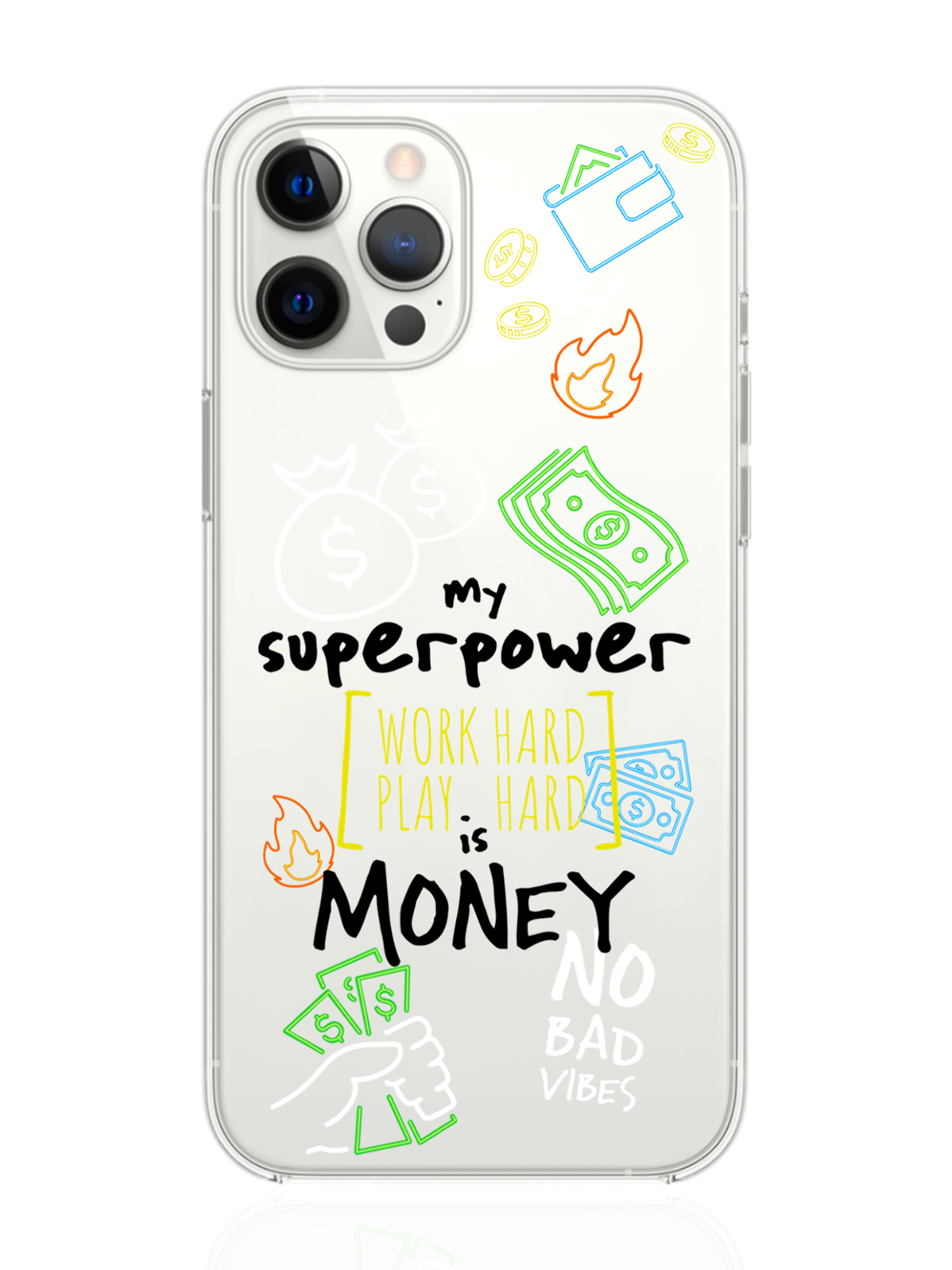 Чехол MustHaveCase для iPhone 12 Pro Max My Superpower is Money прозрачный, iPhone 12 Pro Max My Superpower is Money
Чехол MustHaveCase для iPhone 12 Pro Max My Superpower is Money прозрачный, iPhone 12 Pro Max My Superpower is Money
