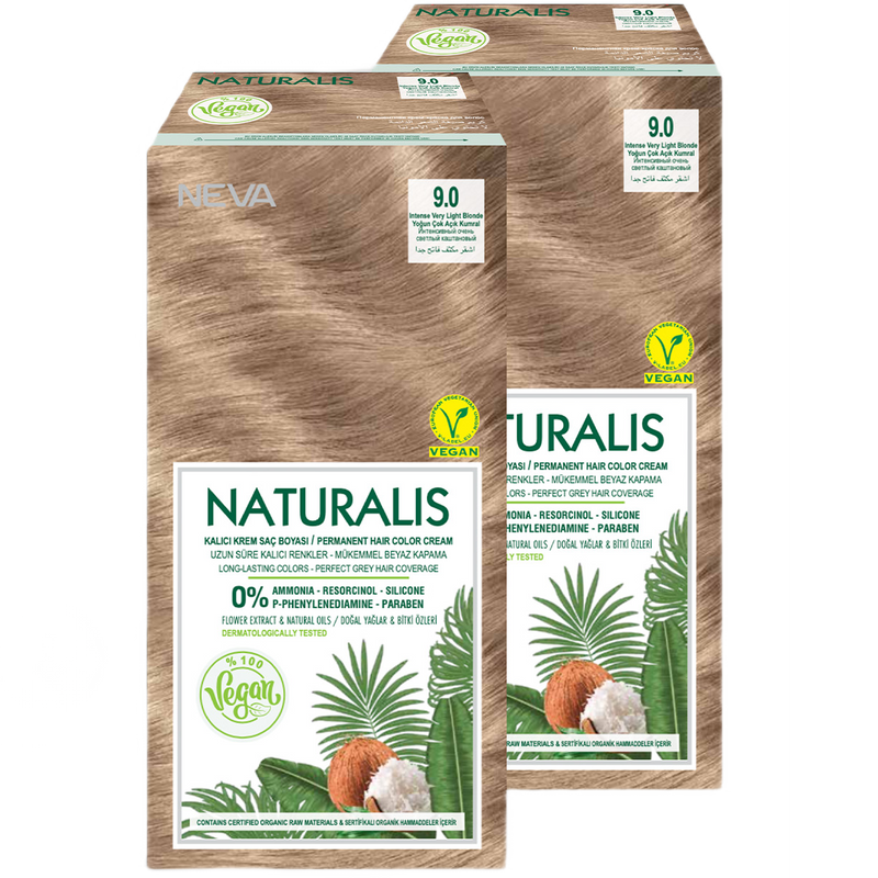 Стойкая крем-краска для волос Neva Naturalis Vegan 9.0 Интенсив очень светлый каштан 2шт, Блонд
Стойкая крем-краска для волос Neva Naturalis Vegan 9.0 Интенсив очень светлый каштан 2шт, Блонд