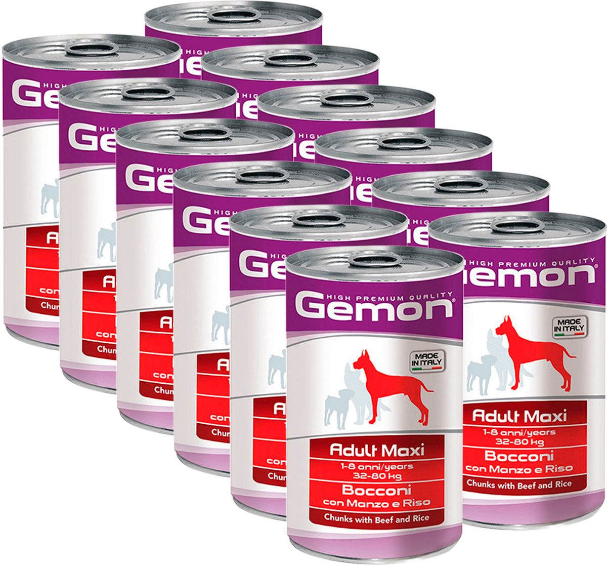 GEMON GEMON DOG ADULT MAXI для взрослых собак крупных пород с кусочками говядины и рисом
GEMON GEMON DOG ADULT MAXI для взрослых собак крупных пород с кусочками говядины и рисом