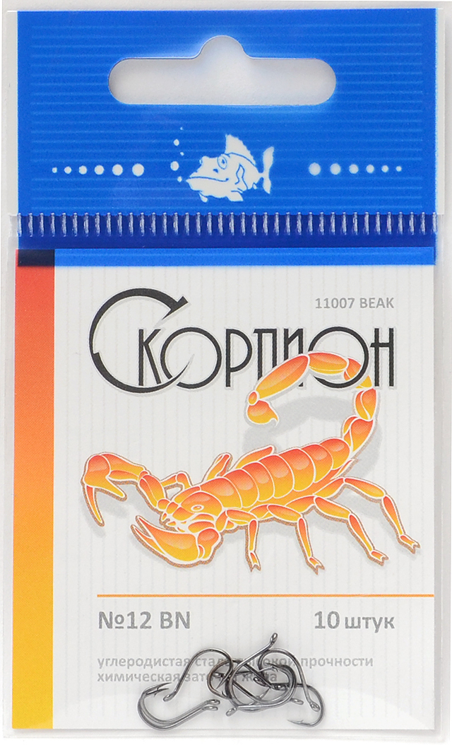 Одинарные крючки Beak классические №12, оголовок с колечком, загнутое острие, с бородкой, Черный, Beak
Одинарные крючки Beak классические №12, оголовок с колечком, загнутое острие, с бородкой, Черный, Beak