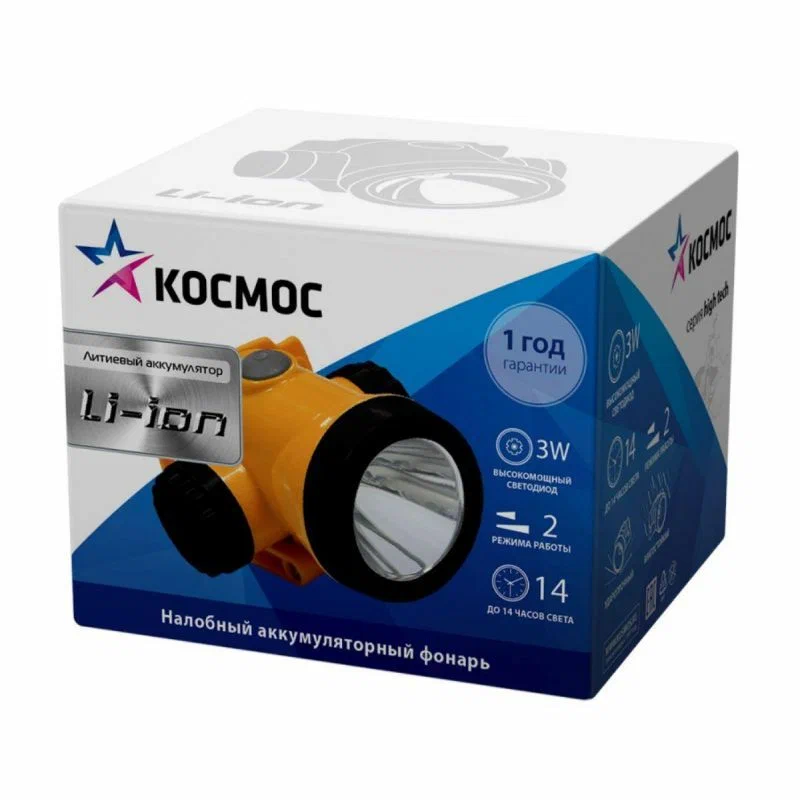 Туристический налобный фонарь КОСМОС KOCH3WLI-ON желтого цвета, Желтый, КОСМОС-KOCH3WLI-ON
Туристический налобный фонарь КОСМОС KOCH3WLI-ON желтого цвета, Желтый, КОСМОС-KOCH3WLI-ON