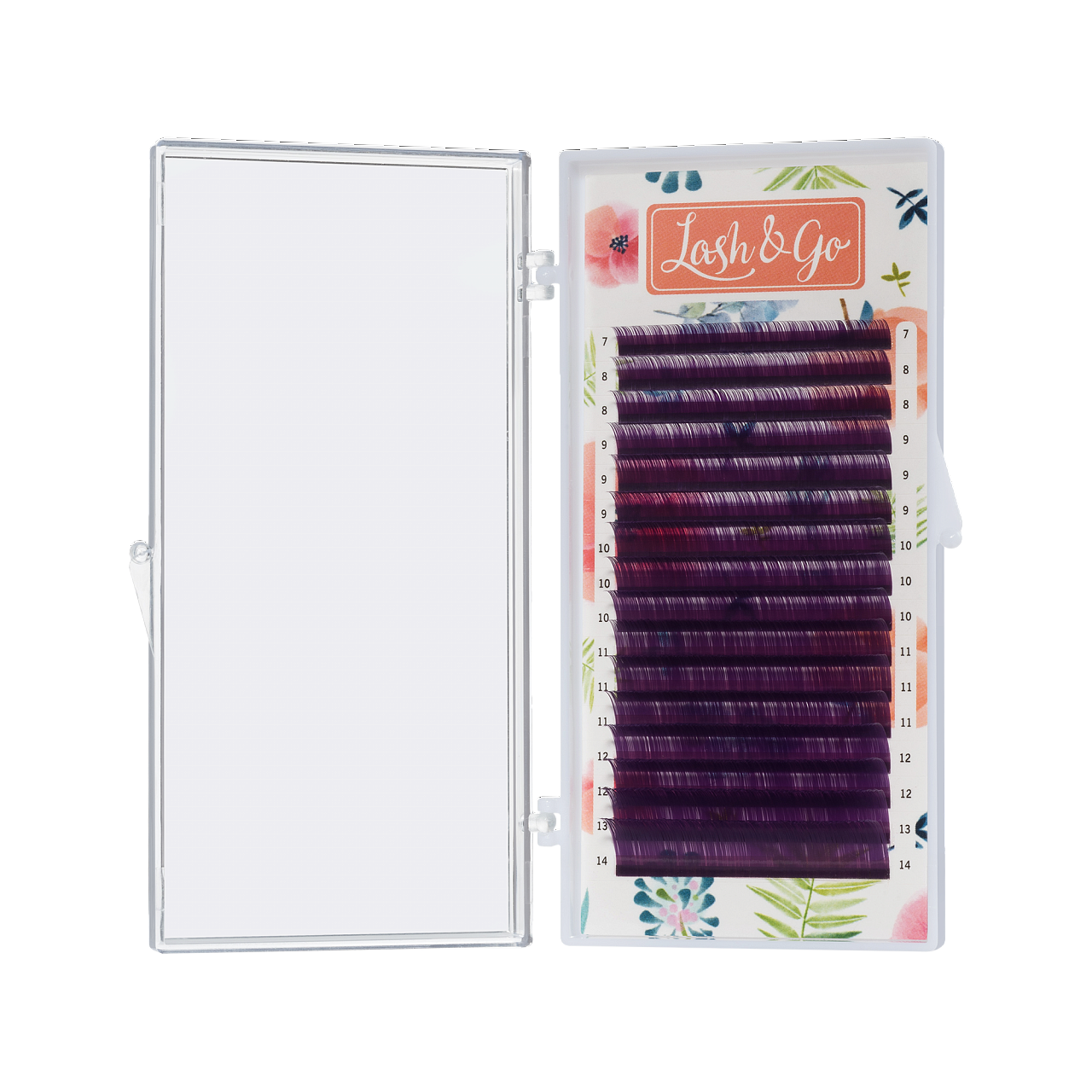 Ресницы для наращивания Цветные Lash&Go микс 0,07/L/7-14 mm new Фиолетовые 16 линий, Фиолетовый
Ресницы для наращивания Цветные Lash&Go микс 0,07/L/7-14 mm new Фиолетовые 16 линий, Фиолетовый