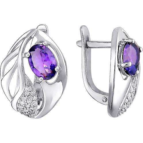 Серьги женские из серебра Ювелирные традиции Т19С354141Ам, аметист/фианит, Т19С354141Ам
Серьги женские из серебра Ювелирные традиции Т19С354141Ам, аметист/фианит, Т19С354141Ам