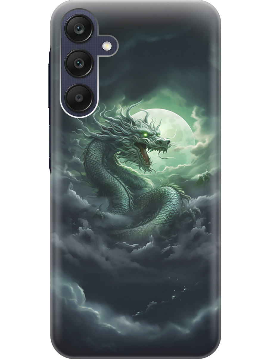 Силиконовый чехол на Samsung Galaxy A25 с рисунком "Дракон на фоне луны и облаков", Белый;зеленый;черный, 20012134
Силиконовый чехол на Samsung Galaxy A25 с рисунком "Дракон на фоне луны и облаков", Белый;зеленый;черный, 20012134