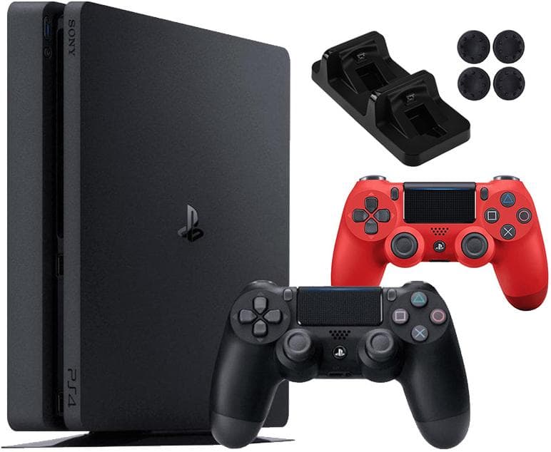 Игровая приставка Sony PlayStation 4 Slim (500GB)+2-й геймпад+зарядная станция+накладки, PlayStation 4 Slim
Игровая приставка Sony PlayStation 4 Slim (500GB)+2-й геймпад+зарядная станция+накладки, PlayStation 4 Slim